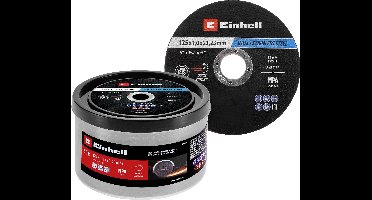 Einhell 711528 Doorslijpschijfset 125 mm 50 stuk(s) Metaal, RVS, Staal, Blik