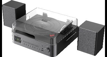 Reflexion Internetradio HiFi-tuner Zwart, Bruin DAB+, CD-speler, Bluetooth, Incl. luidsprekers