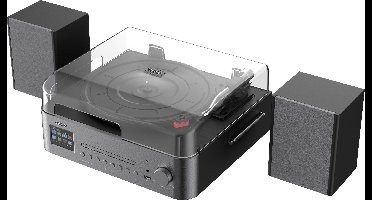 Reflexion HiFi-tuner Zwart, Bruin DAB+, CD-speler, Bluetooth