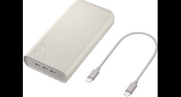 Samsung EB-P4520XUEGEU Powerbank 20000 mAh Li-ion USB-C Beige Statusweergave