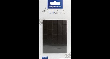 magnetoplan Magneetplaat (l x b x h) 15 x 15 x 0.75 mm Vierkant Wit 140 stuk(s) 15501