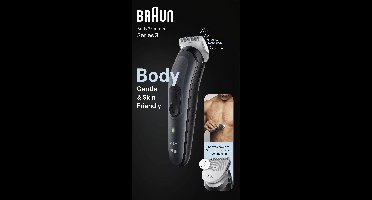 Braun Braun BG3340 Series 3 Bodygroomer Bodygroomer Zwart, Grijs
