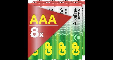 GP AAA Batterie GP Alkaline 1,5V 8 Stück AAA batterij (potlood) 1.5 V 8 stuk(s)