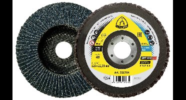 Klingspor 321707 SMT 926 schuurmopschijf, 125 x 22,23 mm korrel 60 gewelfd Diameter 125 mm 10 stuk(s)