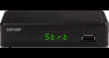 Denver DTB-148 DVB-T2 receiver Opnamefunctie, Duitse DVB-T2 standaard (H.265), Ethernetaansluiting, Front-USB, Geschikt voor LAN