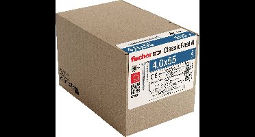 Fischer 573051 Spaanplaatschroef 55 mm TX 500 stuk(s)