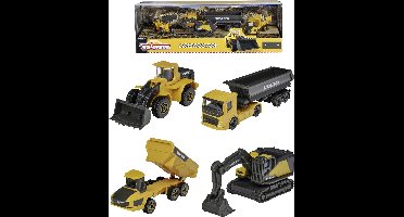 Majorette Volvo Construction 4 Pieces giftpack Kant-en-klaar model Bouwvoertuig (model)