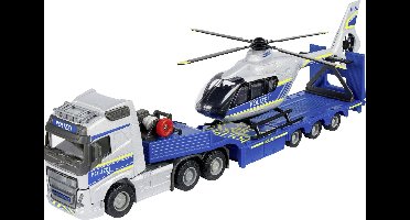 Majorette Volvo Truck + Airbus Police helikopter Kant-en-klaar model Hulpdienstvoertuig (model)