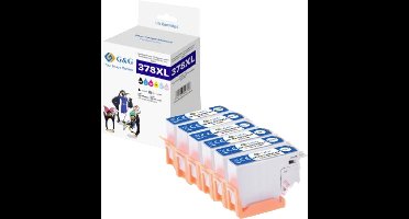 G&G Inktcartridge Compatibel Zwart, Cyaan, Magenta, Geel, Foto cyaan, Foto magenta NP-E-0378XLMP GP-E378XLBKCMYLCLM-6P