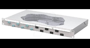 Metz Connect OpDAT fix2 Patchfeld splice 6xLC-D OM3 Patchpaneel 483 mm (19) 1 HE Lichtgrijs