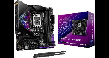 ASRock Phantom Gaming Z890M Riptide WiFi Moederbord Socket Intel LGA 1851 Vormfactor Micro-ATX Moederbord chipset Intel® Z890