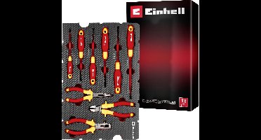 Einhell VDE Werkzeug-Set 9-tlg. Einleger Pad 370524 Inlegstuk Rood/zwart