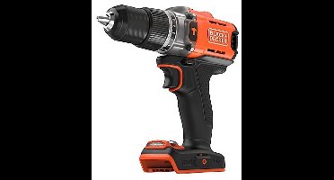 Black & Decker Accu-klopboor/schroefmachine 2 snelheden Brushless, Incl. koffer, Zonder accu, Zonder lader, Incl. accessoires