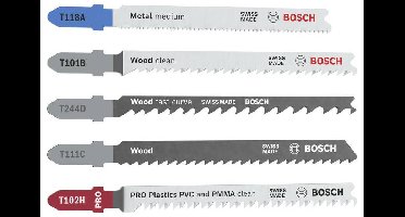 Bosch Accessories 2607012075 Decoupeerzaagblad set Multi Material, 5-delig 1 stuk(s)