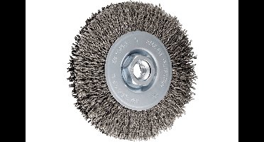 PFERD TOOLS PAARD TOOLS ronde borstel niet gezoomd RBU Ø 115x15 mm M14 roestvrij stalen draad-Ø 0,25 mm haakse slijper POS RBU 11515/M14 LIT INOX 0,25 43502204