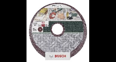 Bosch Accessories 2609256245 Schuurpapier voor schuurschijf Korrelgrootte (num) 60 (Ø) 115 mm 5 stuk(s)