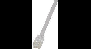 LogiLink CF2051U RJ45 Netwerkkabel, patchkabel CAT 6 U/UTP 2.00 m Wit Zeer flexibel 1 stuk(s)