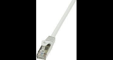 LogiLink CP2012S RJ45 Netwerkkabel, patchkabel CAT 6 F/UTP 0.25 m Grijs Snagless 1 stuk(s)