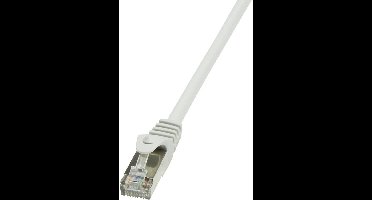 LogiLink CP2092S RJ45 Netwerkkabel, patchkabel CAT 6 F/UTP 10.00 m Grijs Snagless 1 stuk(s)