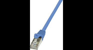 LogiLink CP1076S RJ45 Netwerkkabel, patchkabel CAT 5e F/UTP 5.00 m Blauw Snagless 1 stuk(s)