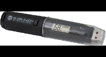 Lascar Electronics EL-USB-2-LCD+ EL-USB-2-LCD+ Multidatalogger Te meten grootheid Temperatuur, Luchtvochtigheid -35 tot 80 °C 0 tot 100 % Hrel