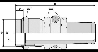 LAPP 52001020 PG11 Messing Messing 25 stuk(s)