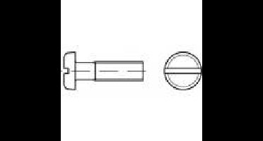 TOOLCRAFT 104481 Platkopschroeven M3 4 mm Sleuf DIN 85 Staal Galvanisch verzinkt 200 stuk(s)