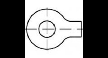 Onderlegringen met doeken 4.3 mm 14 mm RVS A2 50 stuk(s) TOOLCRAFT 1059944
