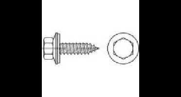 TOOLCRAFT 1069988 Gevelschroef 6.5 mm 25 mm Buitenzeskant 88176 RVS A2 500 stuk(s)