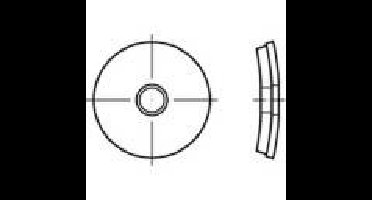 Afdichtringen 25 mm 8.5 mm RVS A2 1000 stuk(s) TOOLCRAFT 1070021