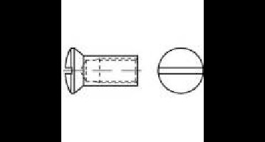 TOOLCRAFT 1070250 Patenthulzen M4 88964 RVS 100 stuk(s)