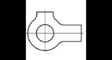 Onderlegringen met 2 doeken 4.3 mm 9 mm RVS A4 25 stuk(s) TOOLCRAFT 1060838