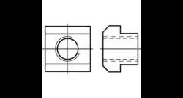 TOOLCRAFT 107992 T-gleufsteen M24 28 mm DIN 508 Staal 10 stuk(s)