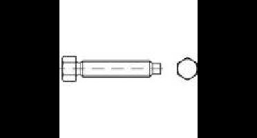 TOOLCRAFT 108867 Zeskantbout M10 25 mm Buitenzeskant DIN 561 Staal Galvanisch verzinkt 100 stuk(s)