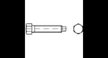 TOOLCRAFT 108778 Zeskantbout M8 50 mm Buitenzeskant DIN 561 Staal 50 stuk(s)