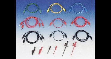 Hirschmann Test & Measurement 935980410 Meetsnoerenset Banaanstekker 4 mm Banaanstekker 4 mm 1.00 m Zwart, Rood, Blauw, Geel, Groen 1 stuk(s)