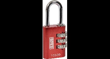 Hangslot Kasp K10530REDD Rood Cijferslot