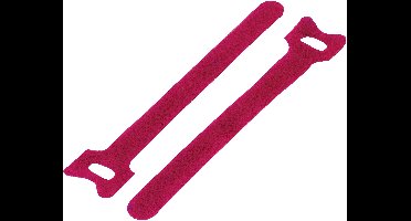 TRU COMPONENTS TC-MGT-150RD203 Klittenband kabelbinder Om te bundelen Haak- en lusdeel (l x b) 150 mm x 12 mm Rood 1 stuk(s)