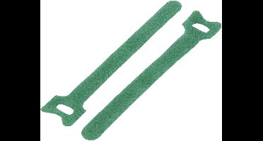 TRU COMPONENTS TC-MGT-150GN203 Klittenband kabelbinder Om te bundelen Haak- en lusdeel (l x b) 150 mm x 12 mm Groen 1 stuk(s)