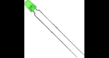 Vishay TLHG4405 Bedrade LED Groen Rond 3 mm 15 mcd 60 ° 30 mA 2.4 V