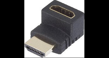 HDMI Adapter [1x HDMI-stekker - 1x HDMI-bus] 270° naar boven haaks Vergulde steekcontacten SpeaKa Professional