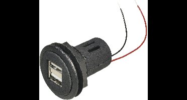 ProCar Power USB Doppelsteckdose 12-24 V USB-aansluiting voor in de auto Stroombelasting (max.): 5 A Geschikt voor USB-A Stopcontact 12 V naar 5 V, 24 V naar 5