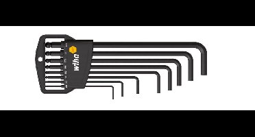 Wiha Inbus Haakse schroevendraaierset 5/64 inch, 3/32 inch, 1/8 inch, 5/32 inch, 3/16 inch, 7/32 inch, 1/4 inch, 5/16 inch 8-delig