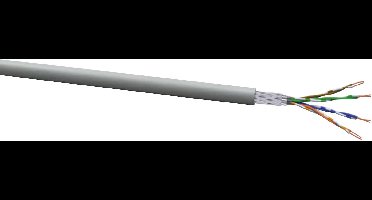 VOKA Kabelwerk 102580-00 Netwerkkabel CAT 5e SF/UTP 4 x 2 x 0.13 mm² Grijs per meter