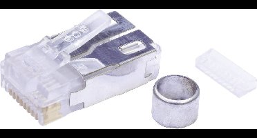 BEL Stewart Connectors 940-SP-361010-A217 Modulaire stekkerset afgeschermd Cat.5 Stekker, recht Aantal polen: 10P10C Glas (helder) 1 stuk(s)