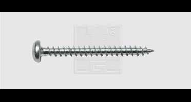 SWG 4009146472708 Houtschroef 4 mm 40 mm Interne vertanding Staal Verzinkt 200 stuk(s)