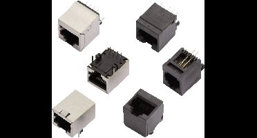 MH Connectors MHRJJ88NFRA RJ45-inbouwbus 2101-0100-13 Bus, inbouw horizontaal Aantal polen: 8P8C Zwart 1 stuk(s)