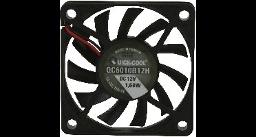 QuickCool QC6010B12H Axiaalventilator 12 V/DC 25.74 m³/h (l x b x h) 60 x 60 x 10 mm
