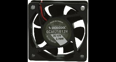 QuickCool QC6025B12H Axiaalventilator 12 V/DC 34.86 m³/h (l x b x h) 60 x 60 x 25 mm