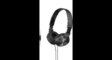 Sony MDR-ZX310AP On Ear koptelefoon Kabel Zwart Headset, Vouwbaar
